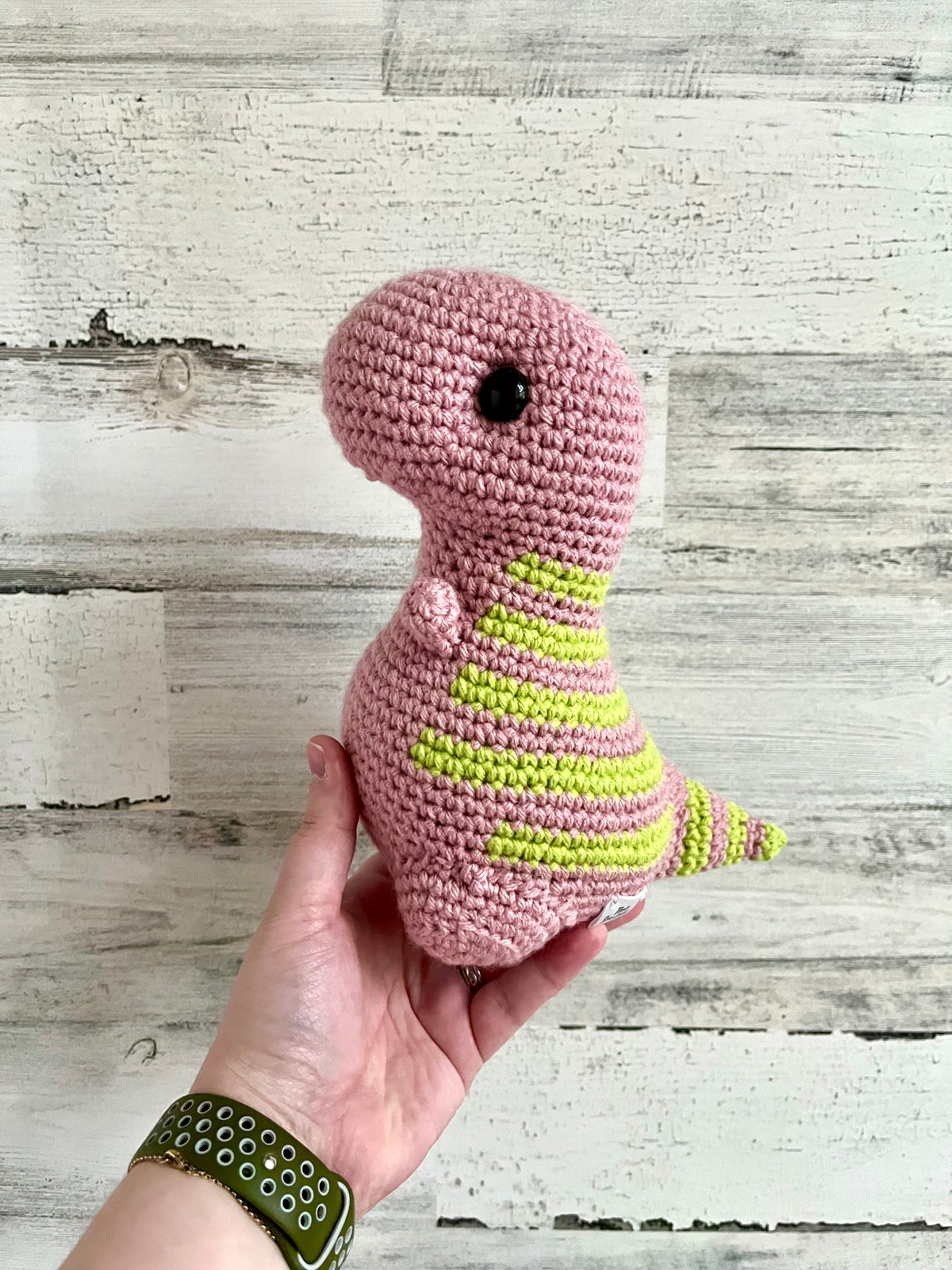 Lime and Pink - Chubby Dinosaur
