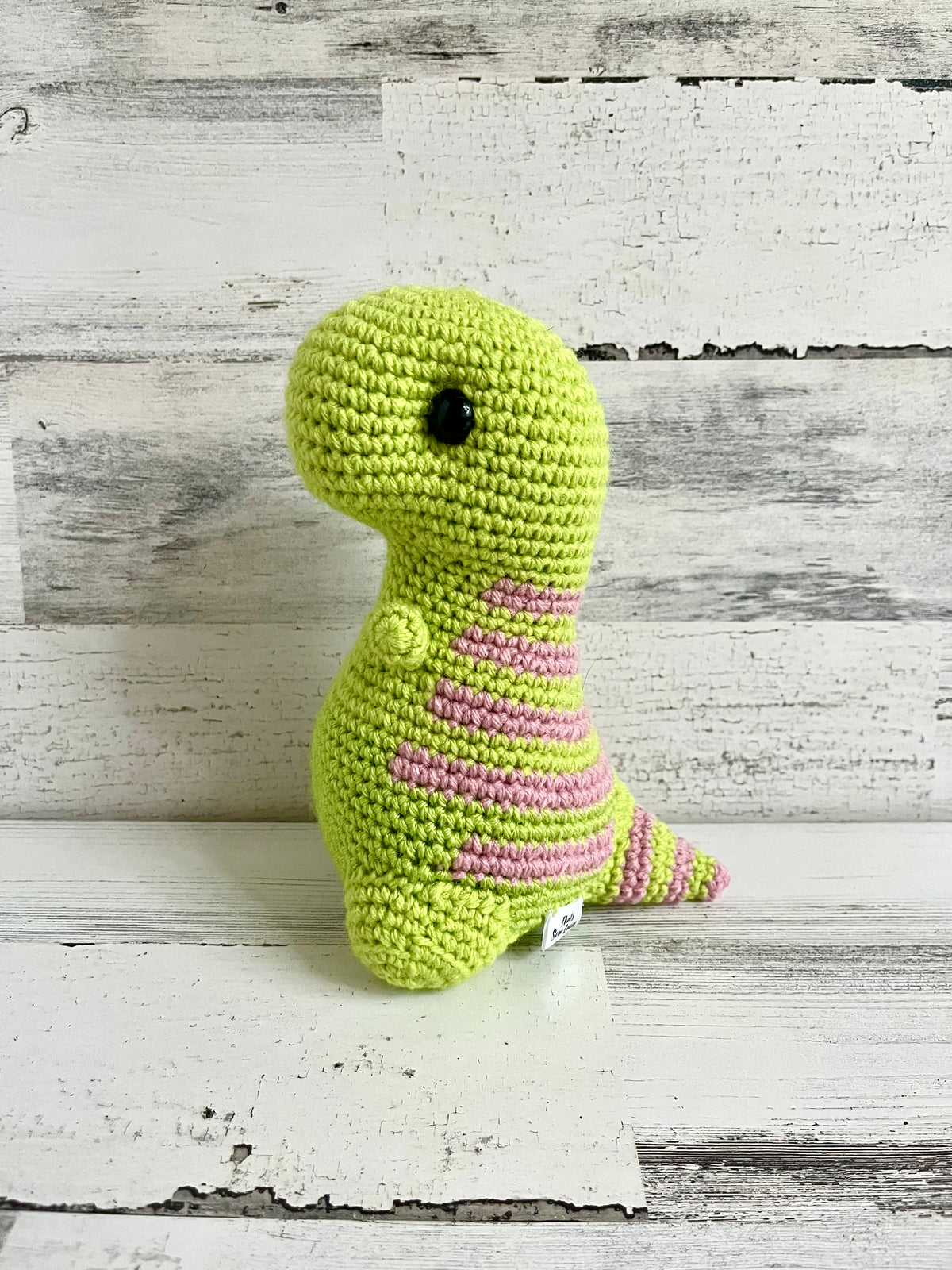 Lime and Pink - Chubby Dinosaur