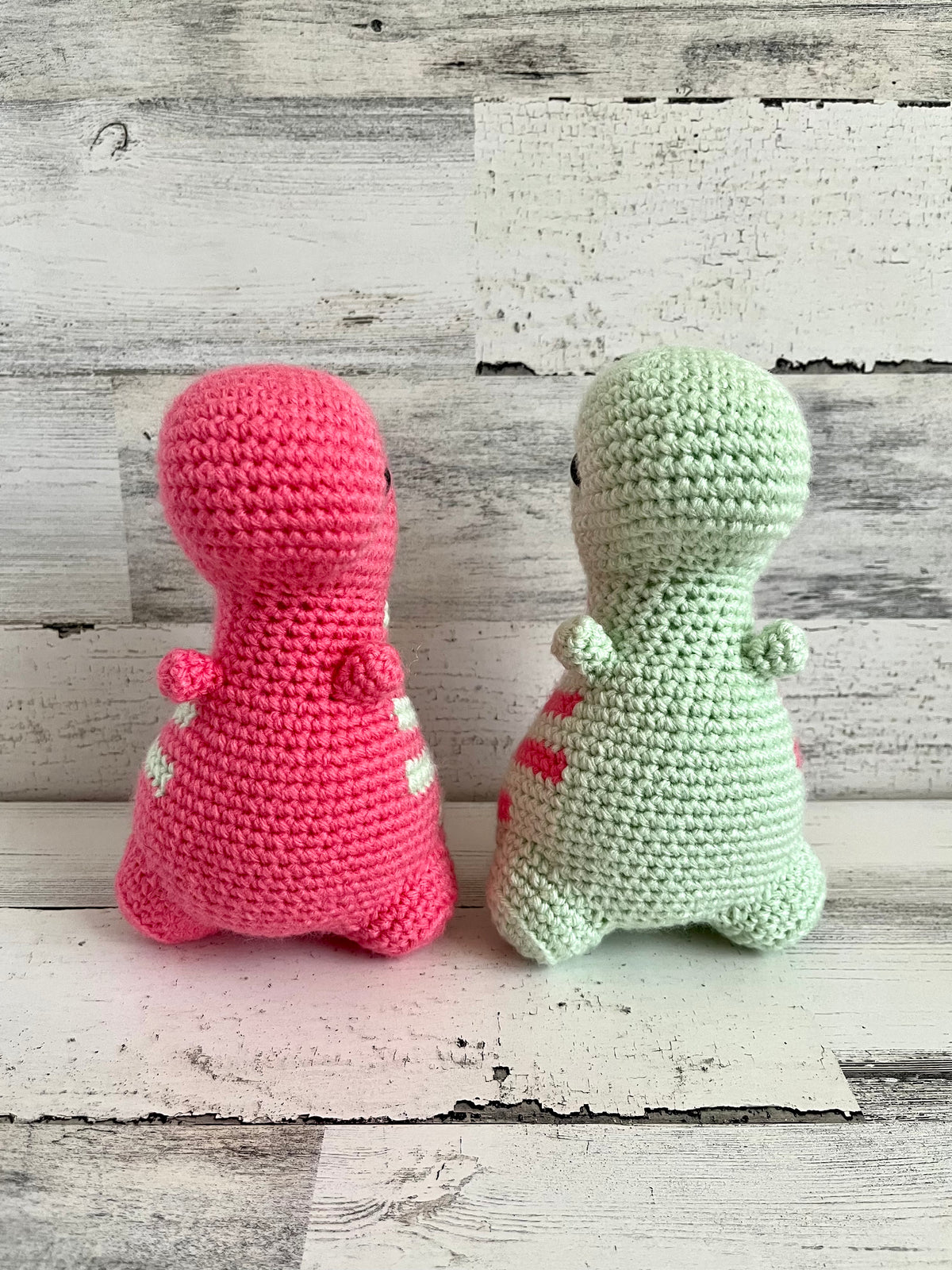 Mint & Tropical Pink - Chubby Dinosaur
