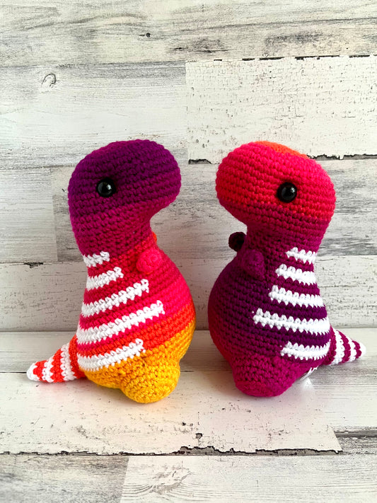 Sunset Ombré - Chubby Dinosaur