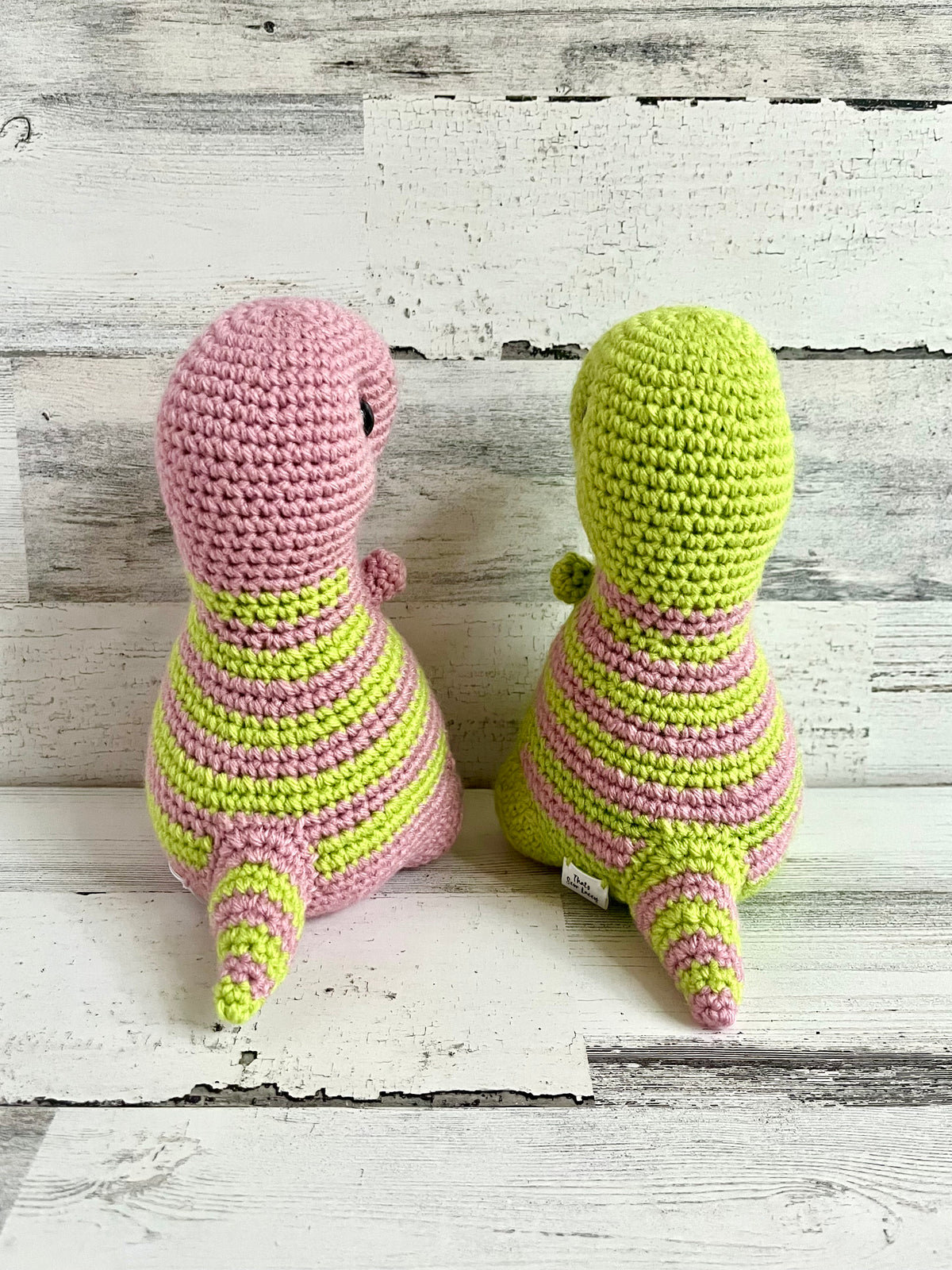 Lime and Pink - Chubby Dinosaur