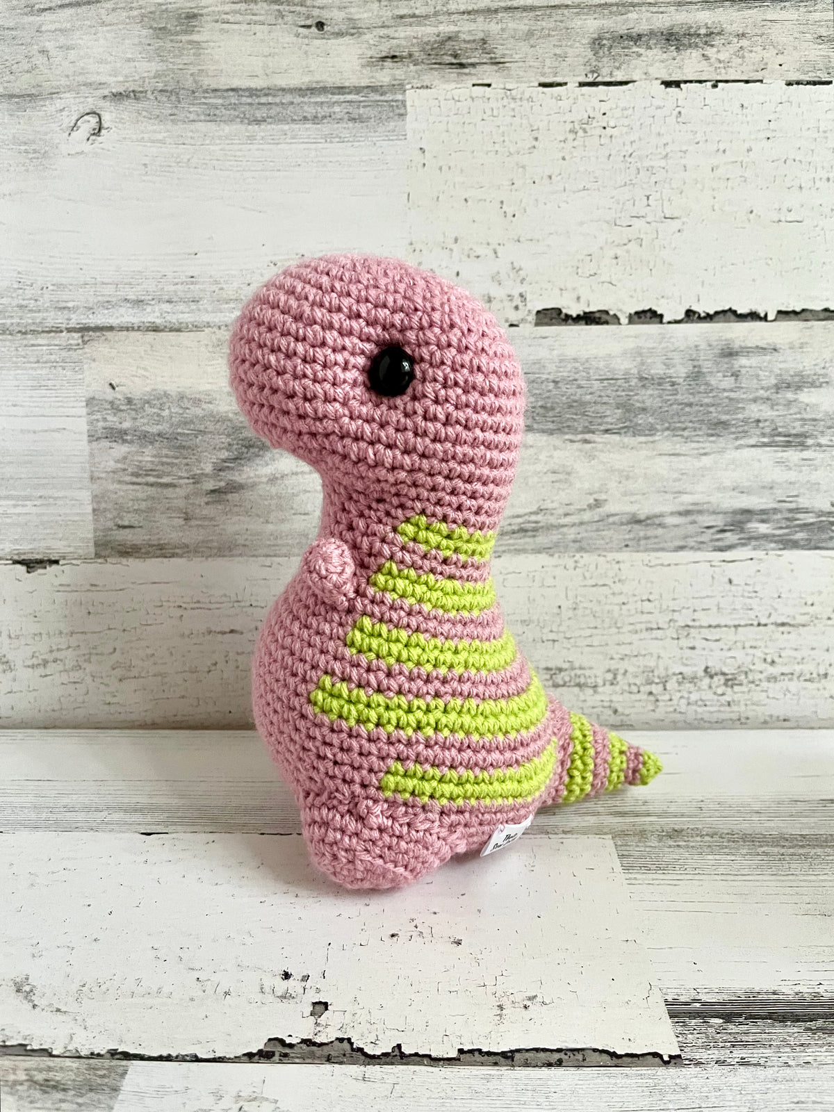 Lime and Pink - Chubby Dinosaur