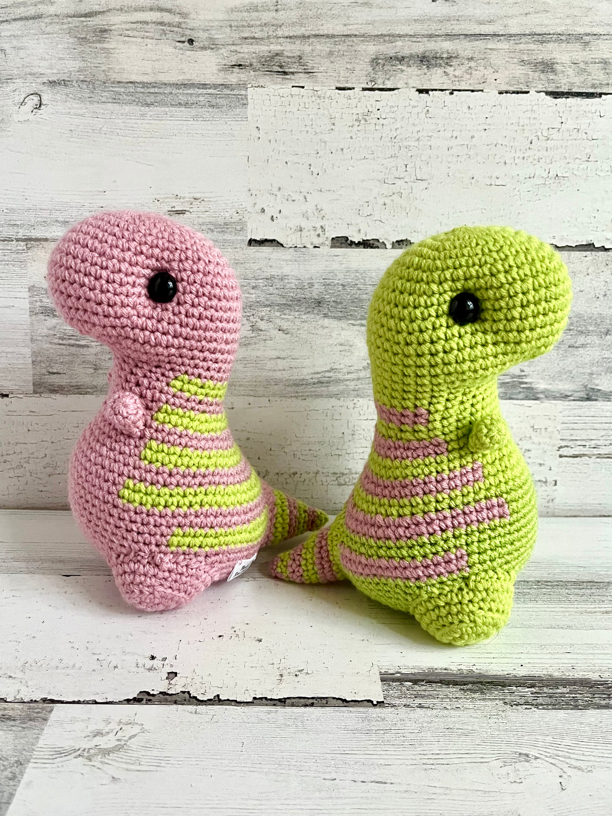 Lime and Pink - Chubby Dinosaur