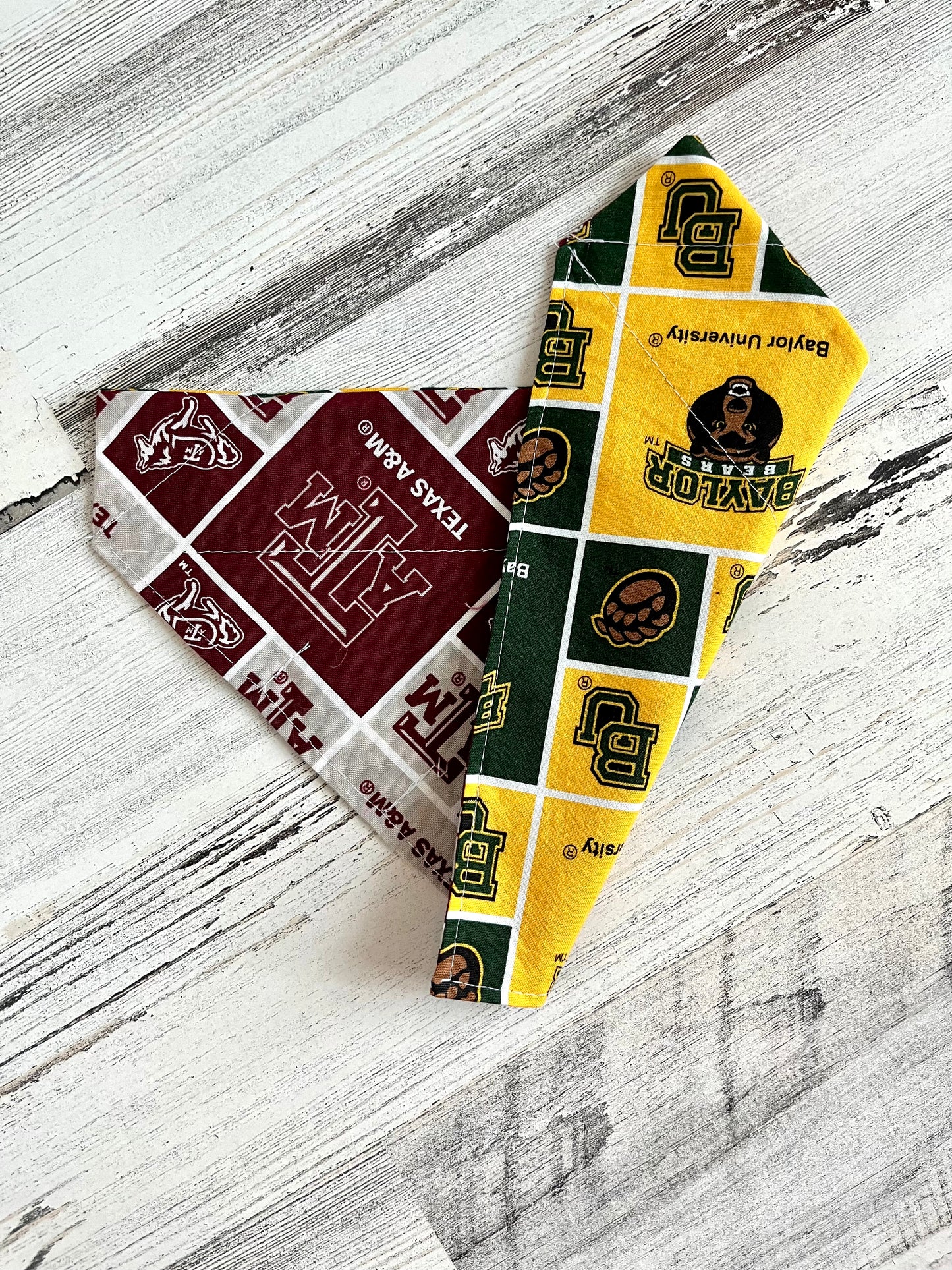 Texas A&M / Baylor University House Divided - Slip On Pet Bandana