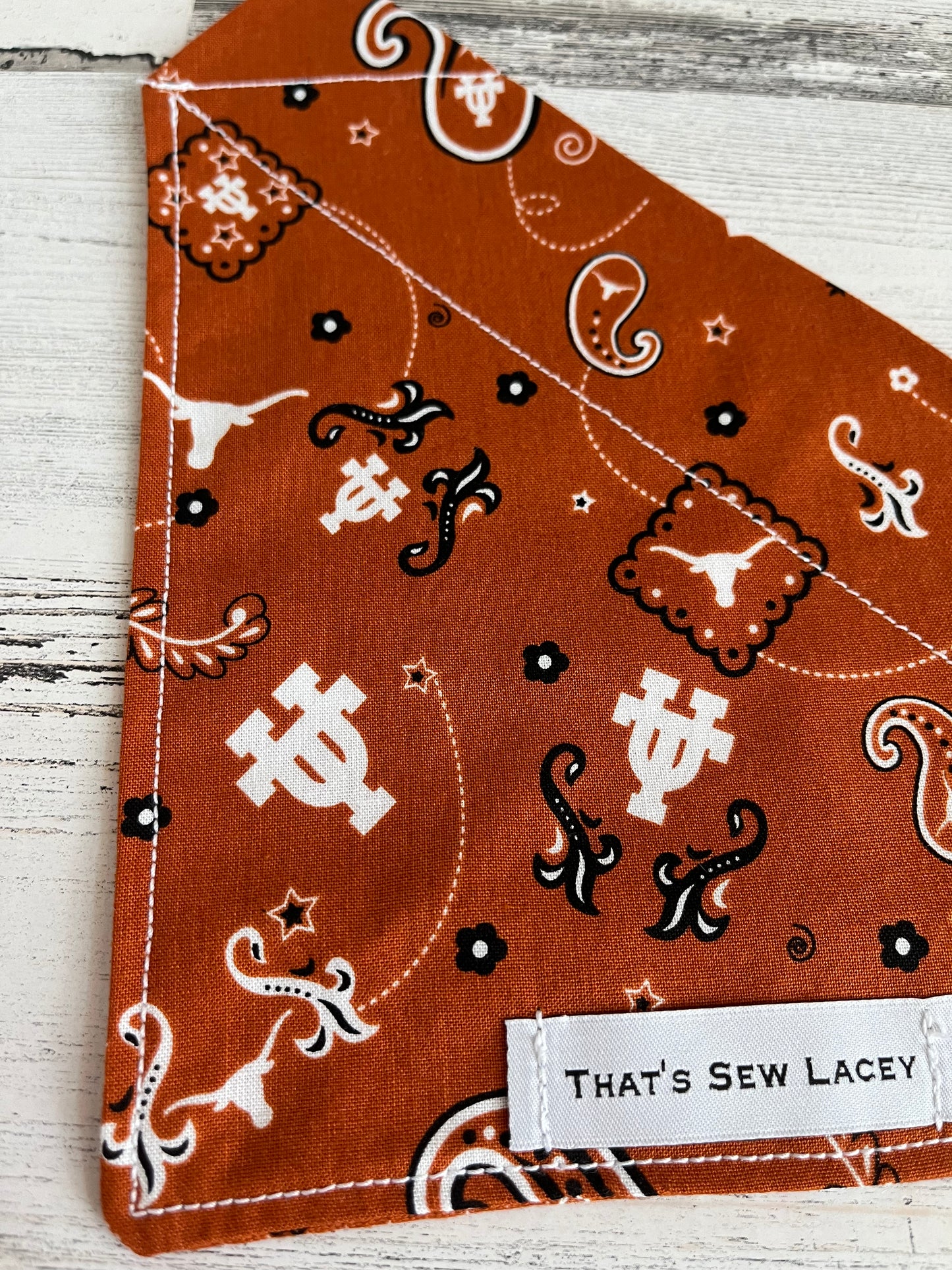 Paisley - UT University of Texas - Slip On Pet Bandana