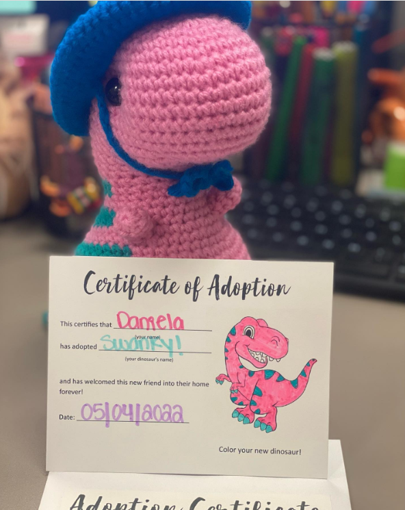 Adoption Certificate - Dinosaur Accessories