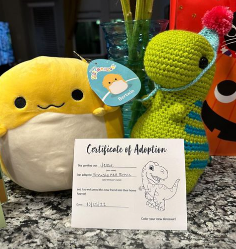 Adoption Certificate - Dinosaur Accessories