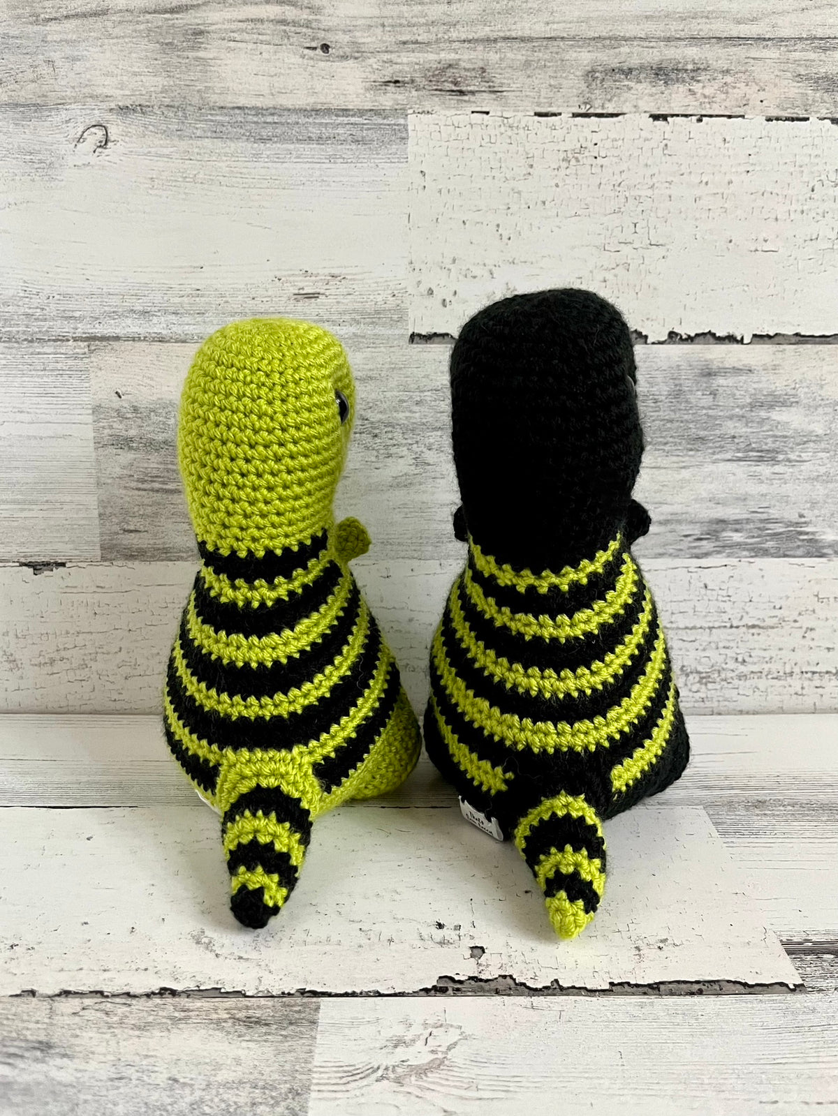 Black & Lime Green - Chubby Dinosaur