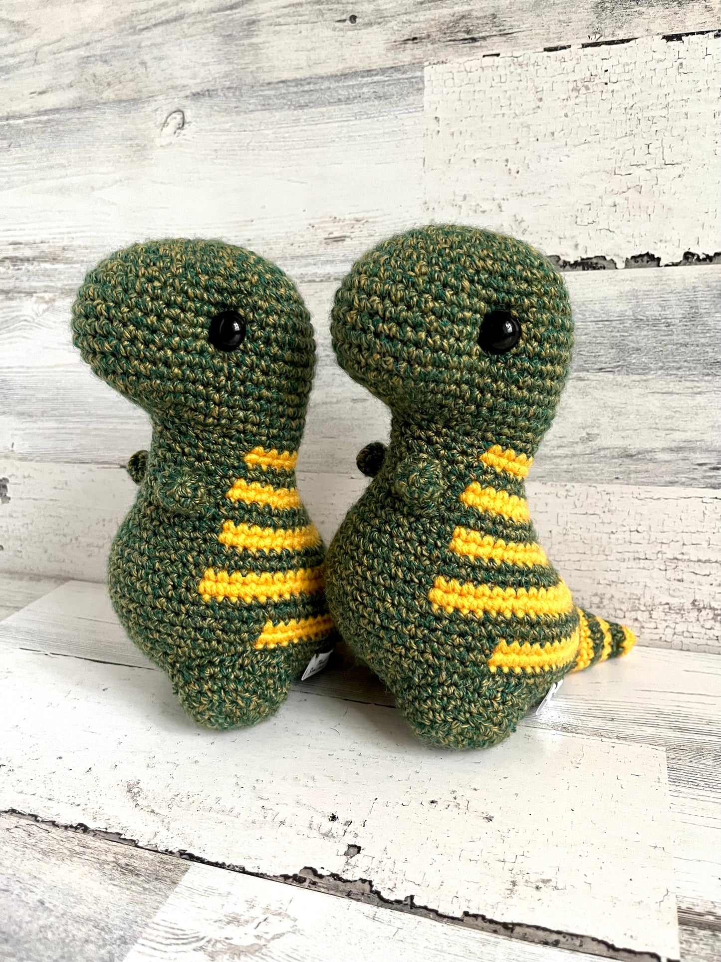 Gold Speckled Green - Chubby Dinosaur
