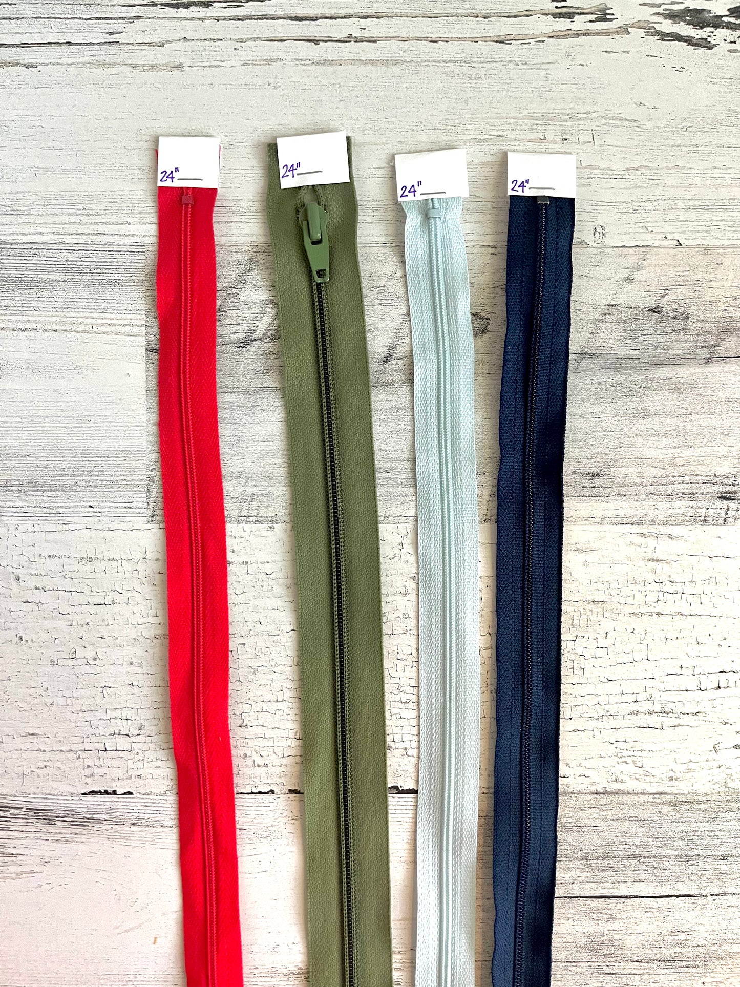 24 inch Zippers