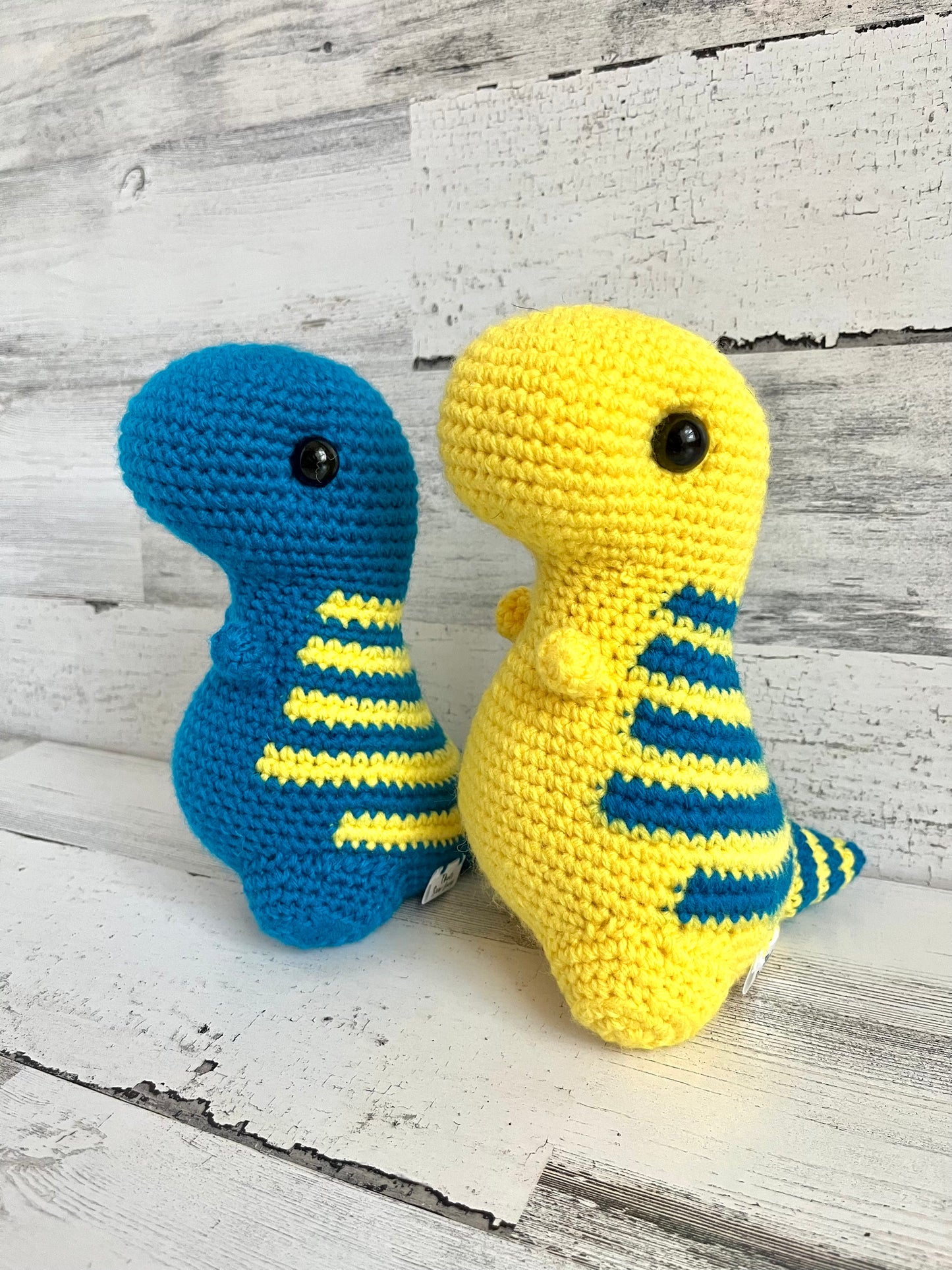 Sapphire & Yellow - Chubby Dinosaur