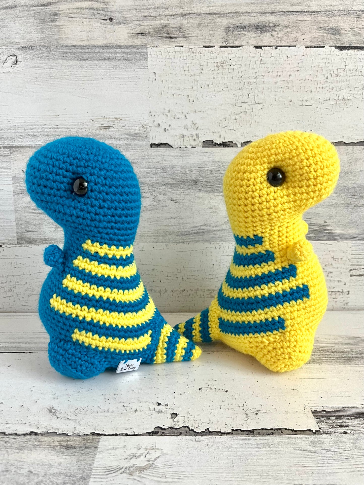 Sapphire & Yellow - Chubby Dinosaur