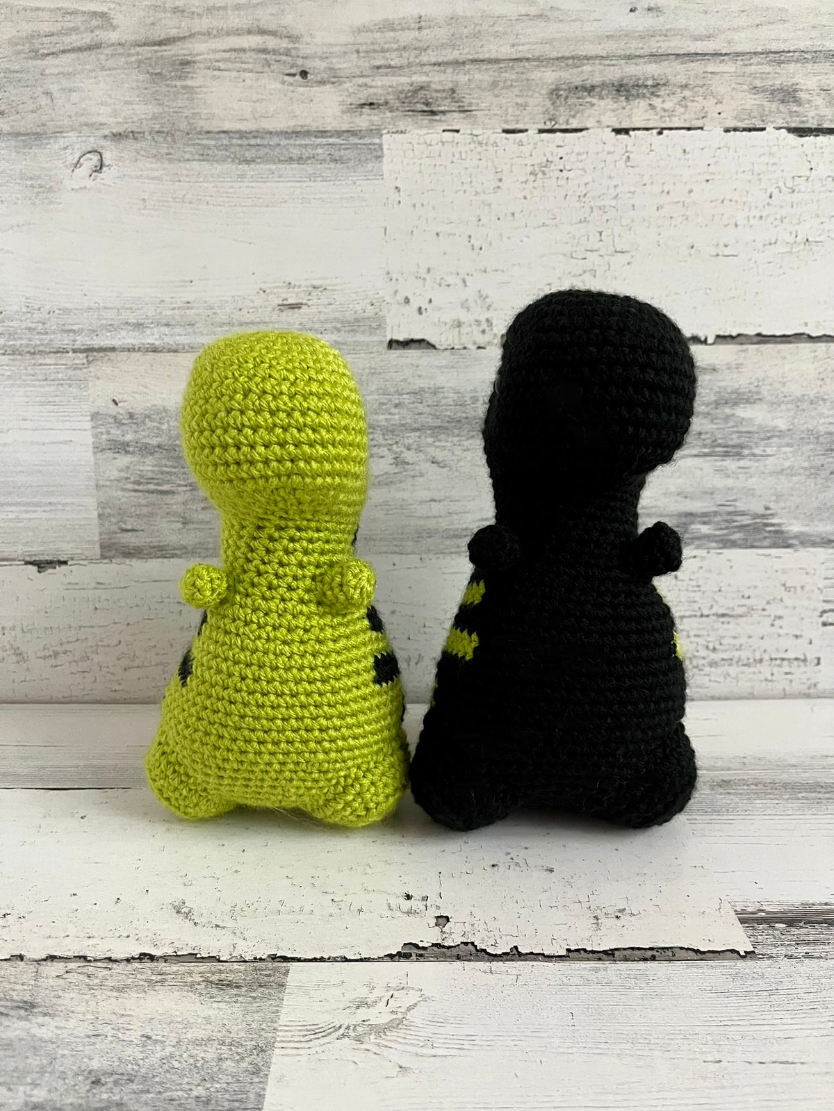 Black & Lime Green - Chubby Dinosaur