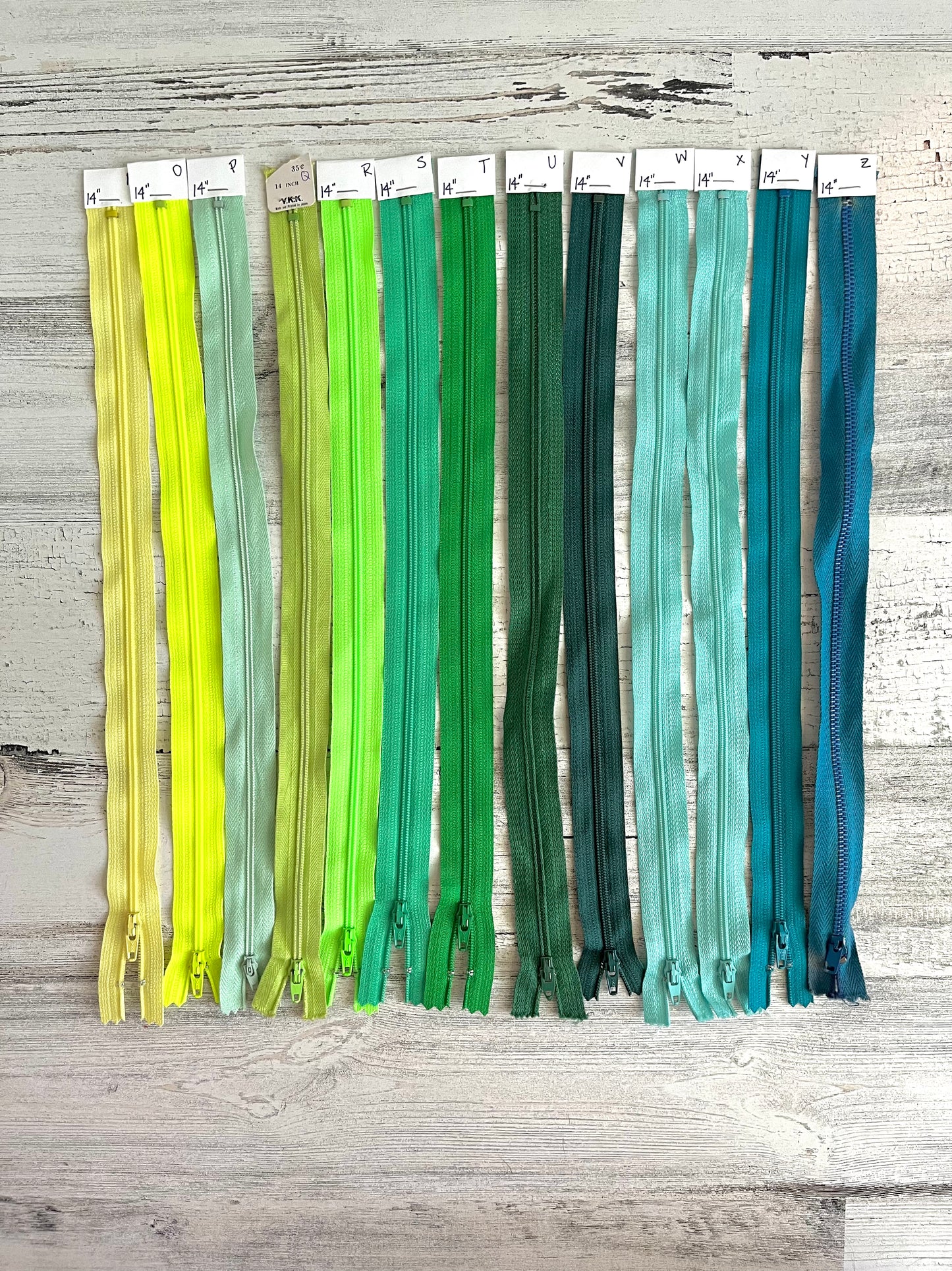 14 inch Zippers