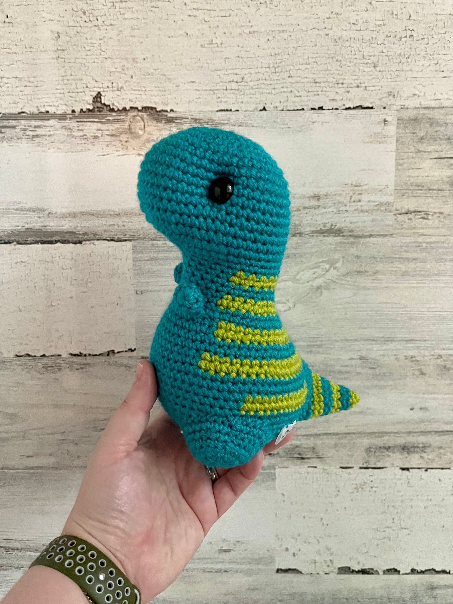 Blue & Lime Green - Chubby Dinosaur