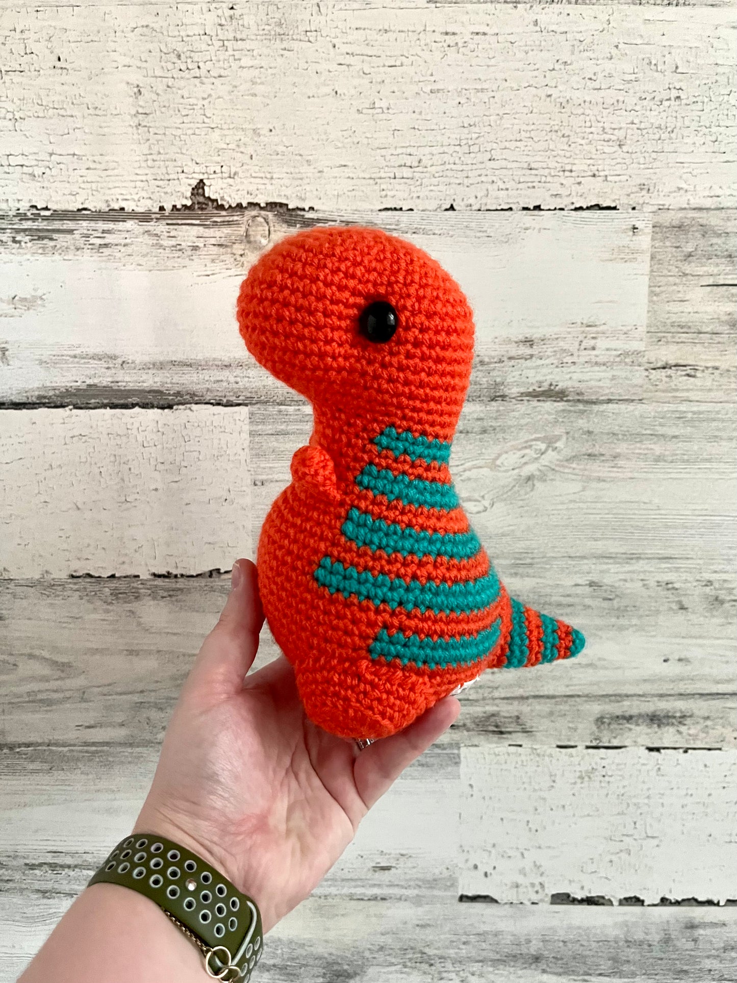 Orange & Teal - Chubby Dinosaur