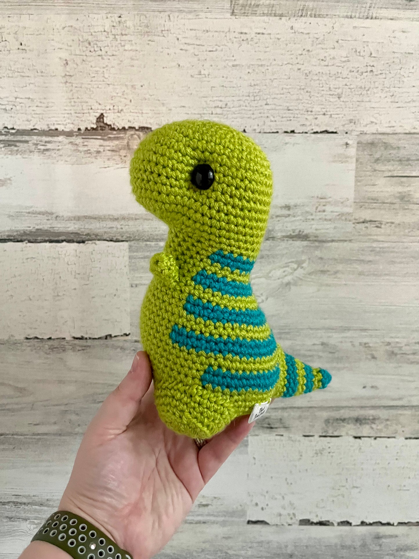 Blue & Lime Green - Chubby Dinosaur