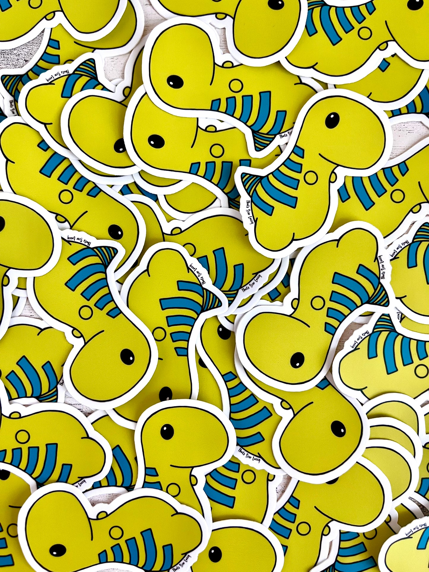 Green Chubby Dinosaur - 3” Die Cut Sticker