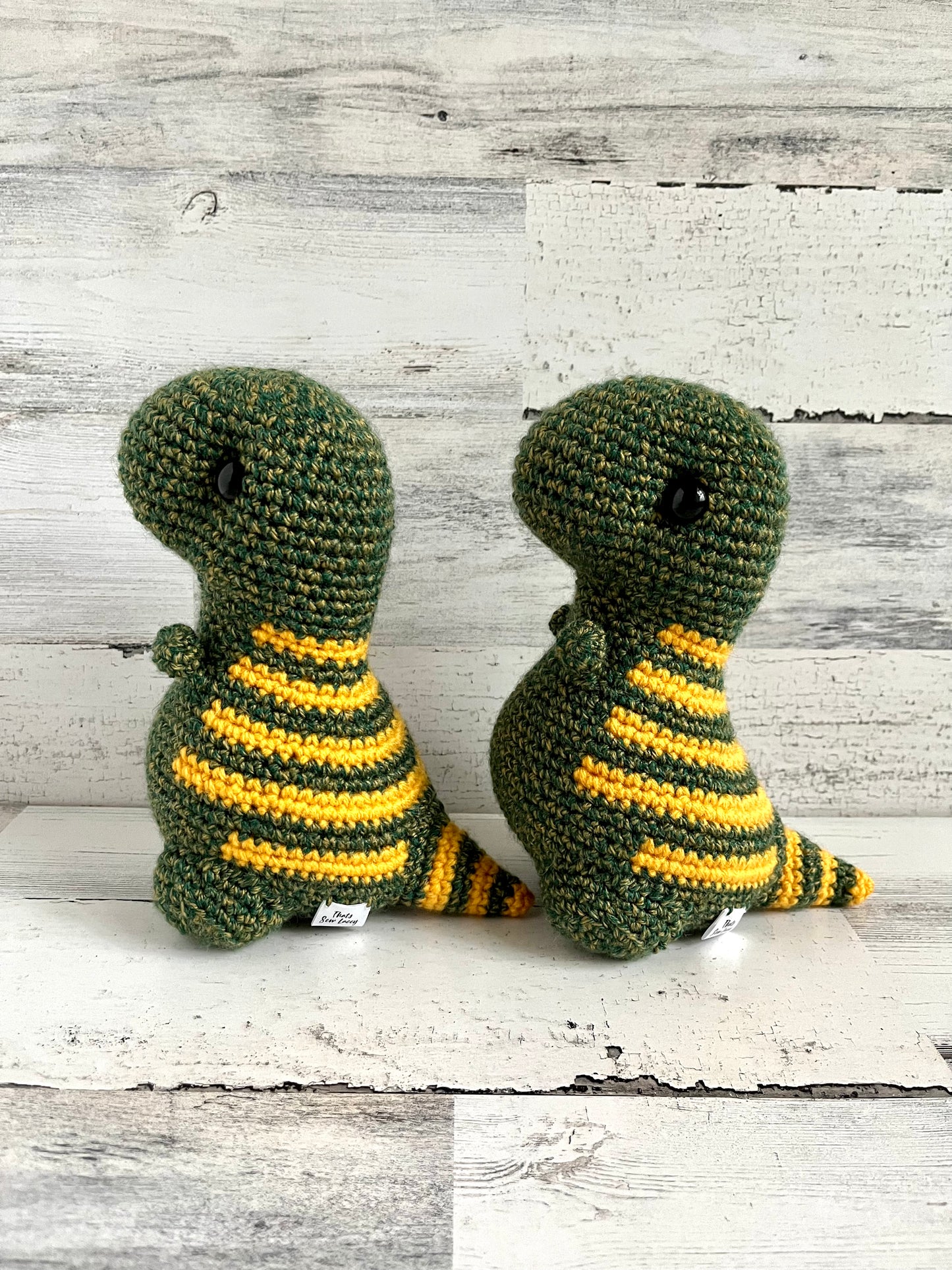 Gold Speckled Green - Chubby Dinosaur