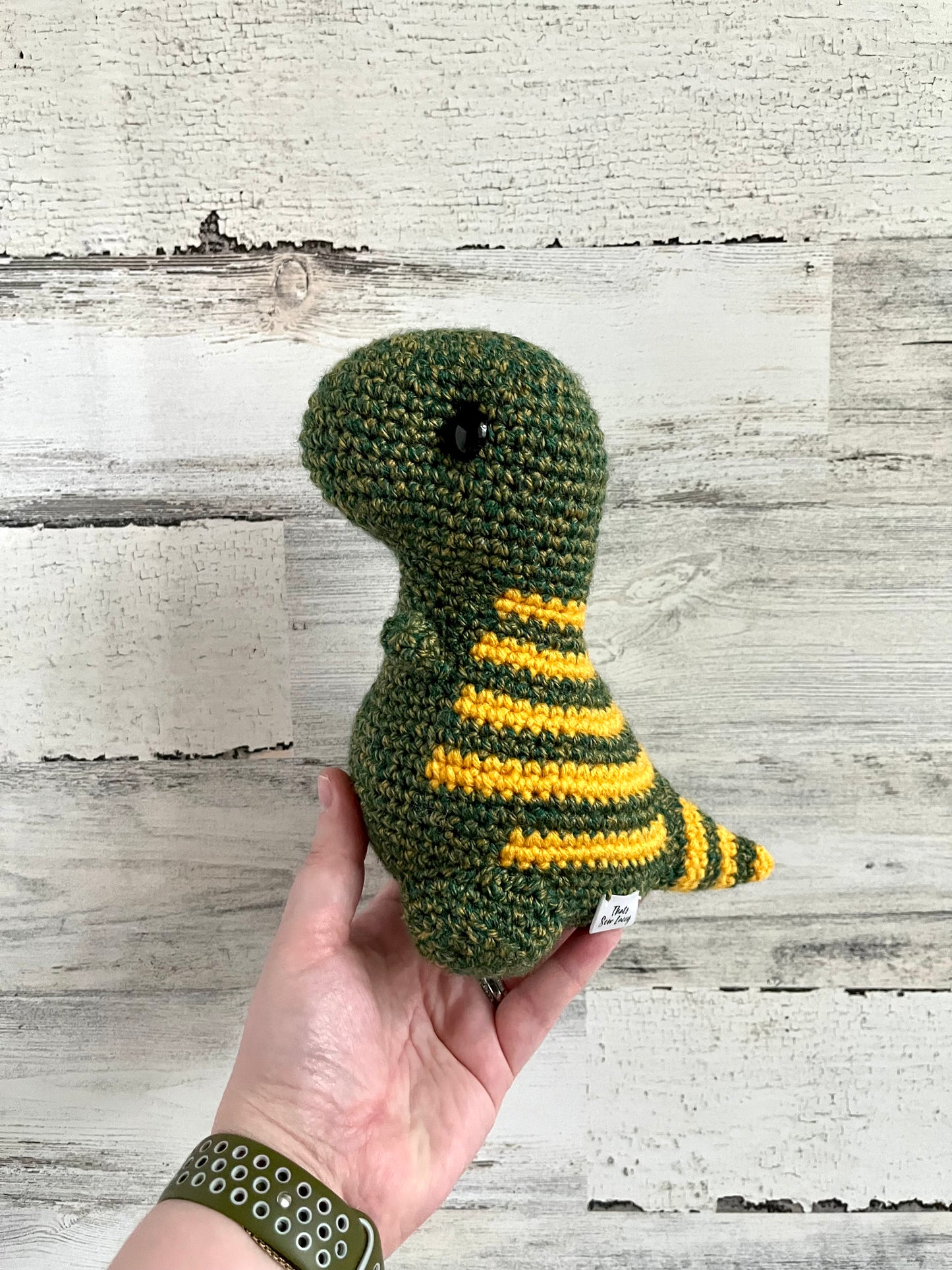 Gold Speckled Green - Chubby Dinosaur