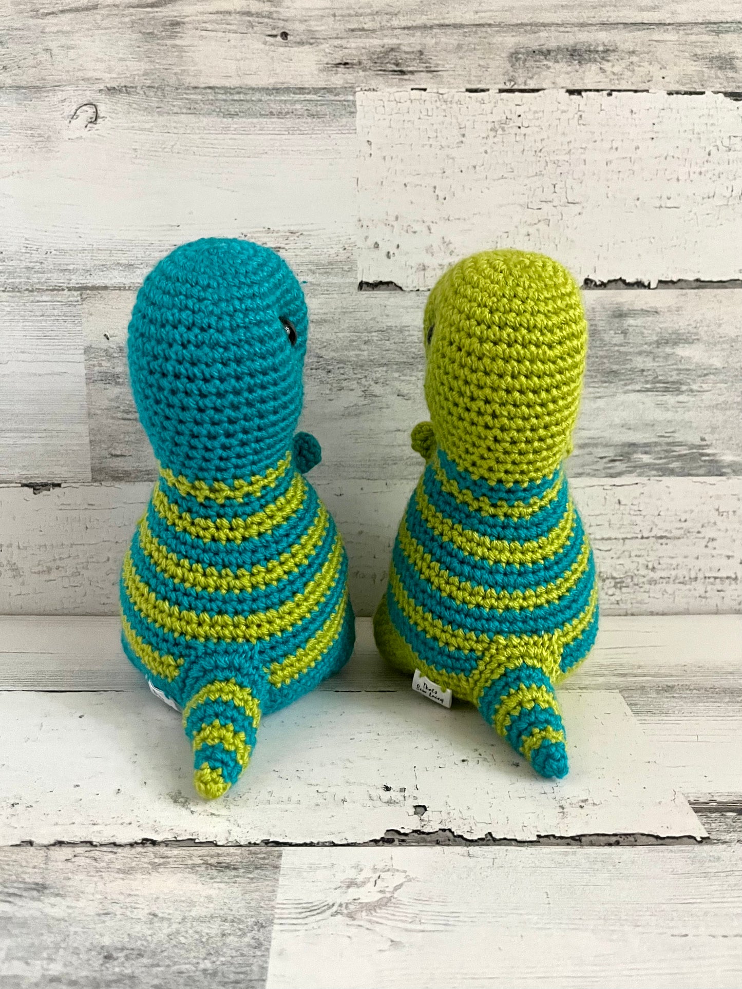 Blue & Lime Green - Chubby Dinosaur