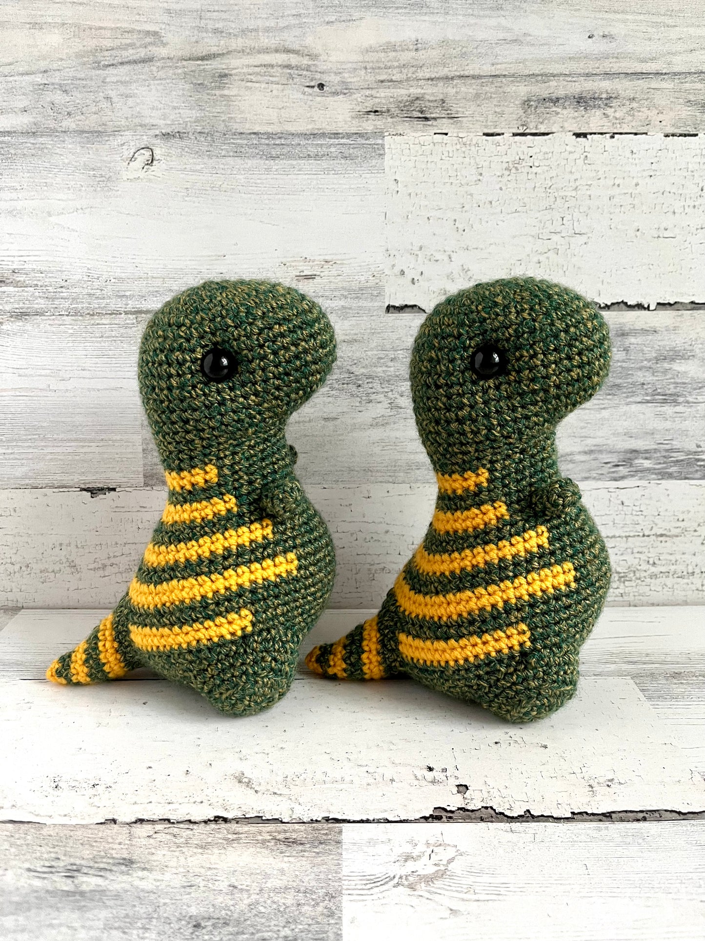 Gold Speckled Green - Chubby Dinosaur