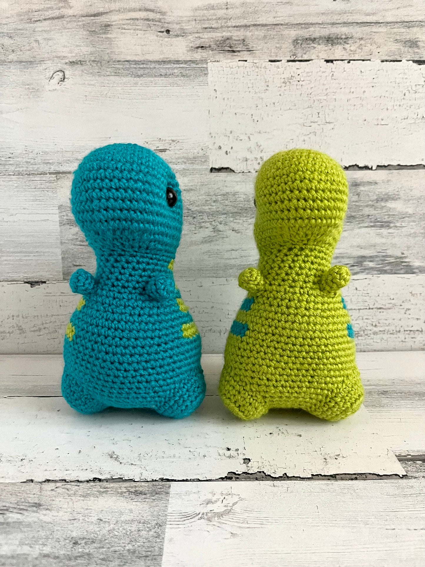 Blue & Lime Green - Chubby Dinosaur