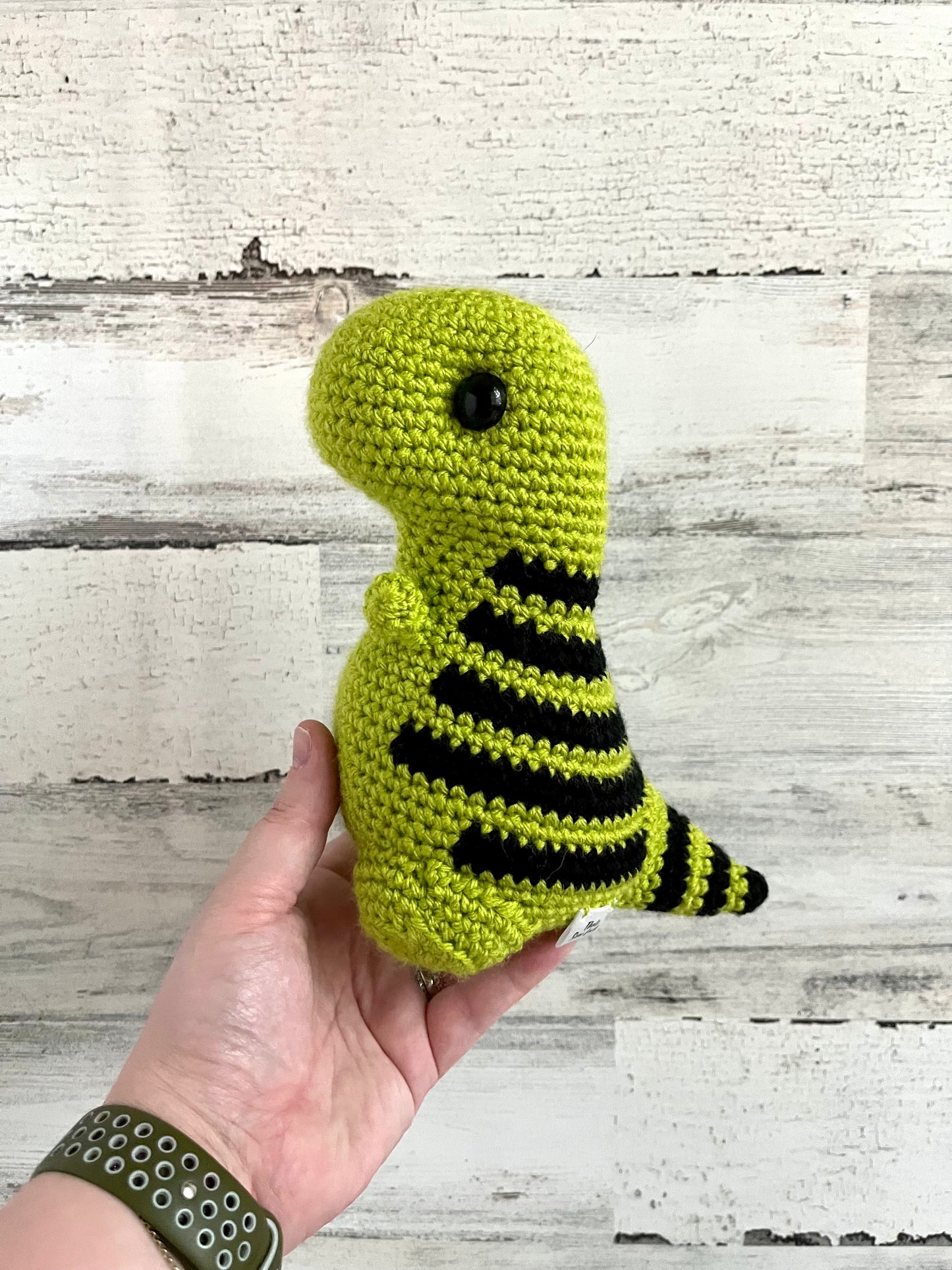 Black & Lime Green - Chubby Dinosaur