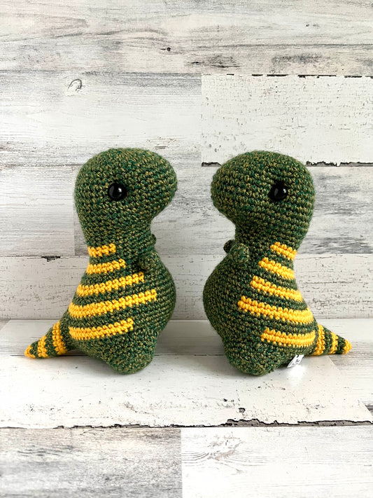 Gold Speckled Green - Chubby Dinosaur