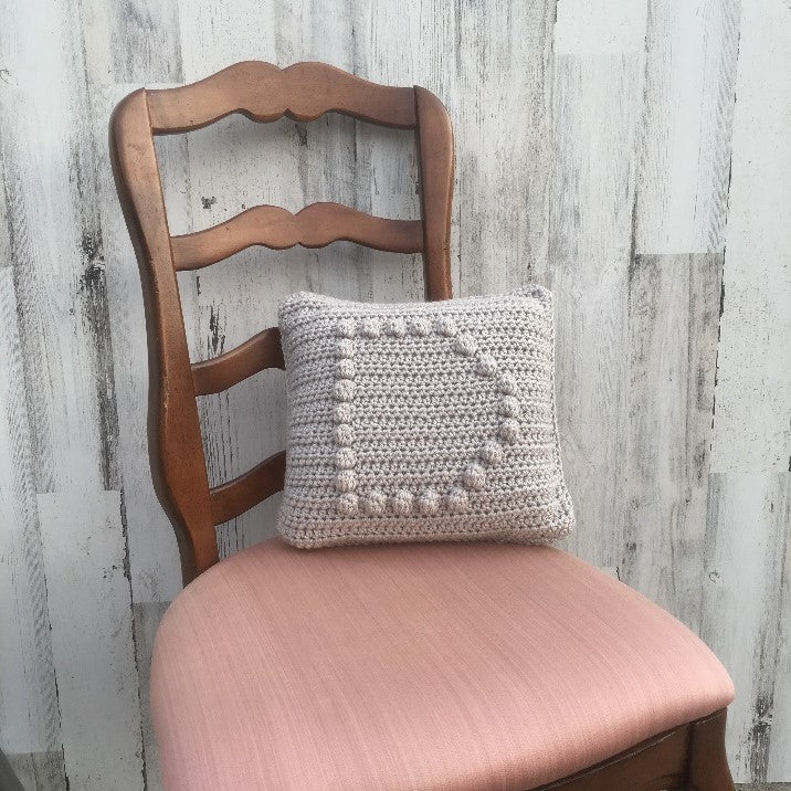 PDF Pattern - The Bobble Letter Pillow - Crochet