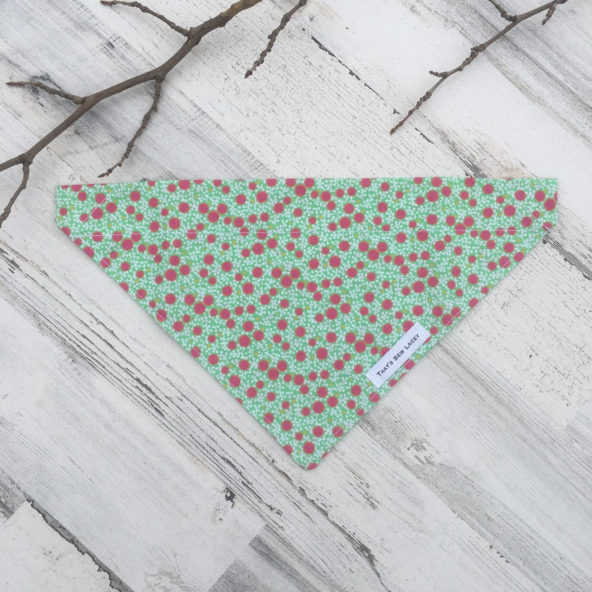 Green Berries - Slip On Pet Bandana