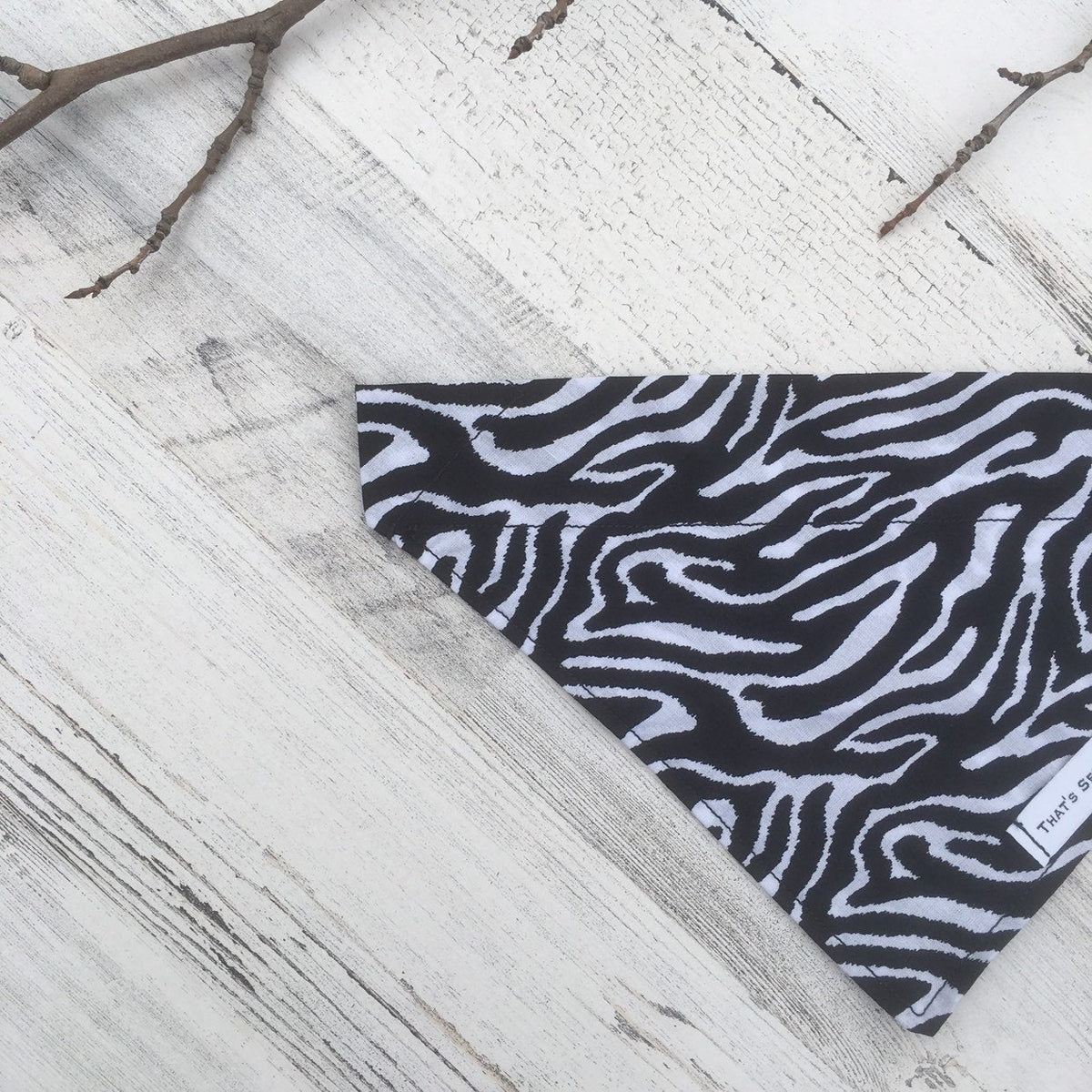 Zebra Print - Slip On Pet Bandana