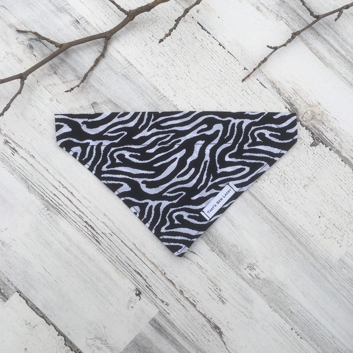 Zebra Print - Slip On Pet Bandana