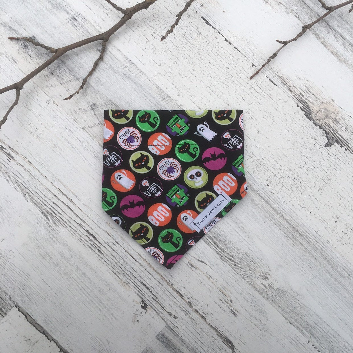 Halloween Dots - Slip On Pet Bandana