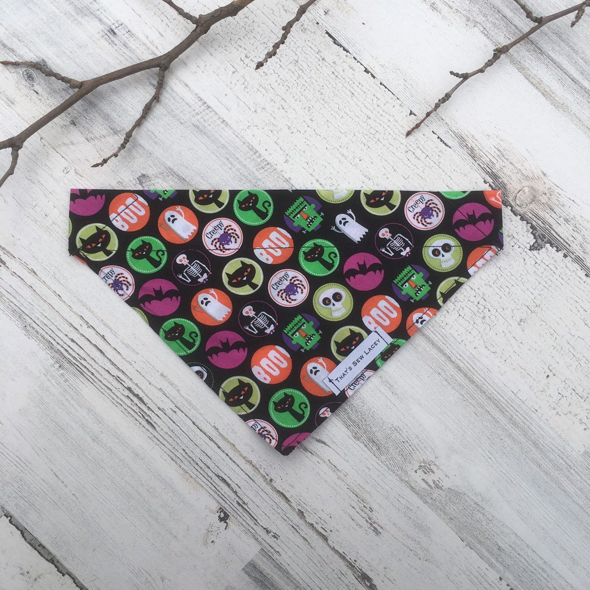Halloween Dots - Slip On Pet Bandana