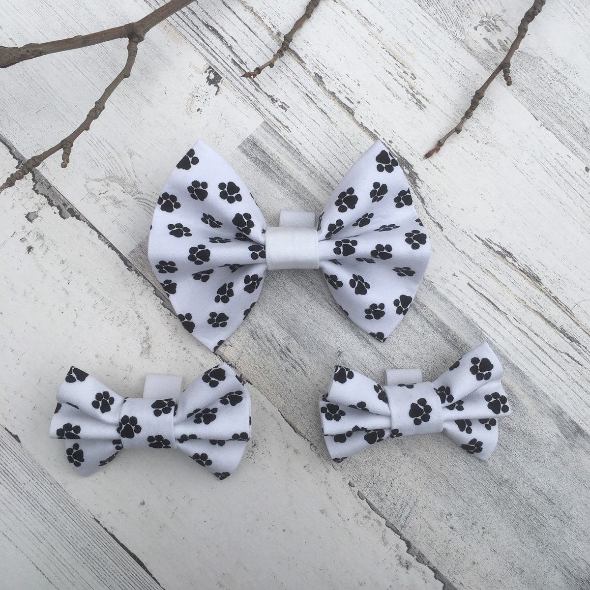 Paw Prints - Slip On Bow Tie