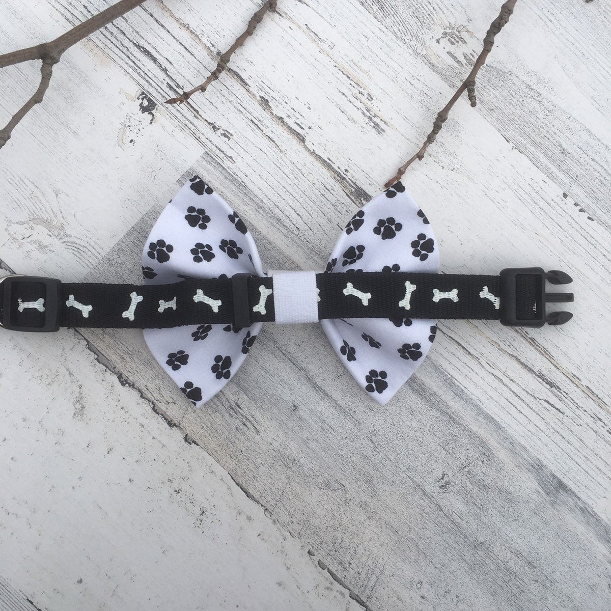 Paw Prints - Slip On Bow Tie