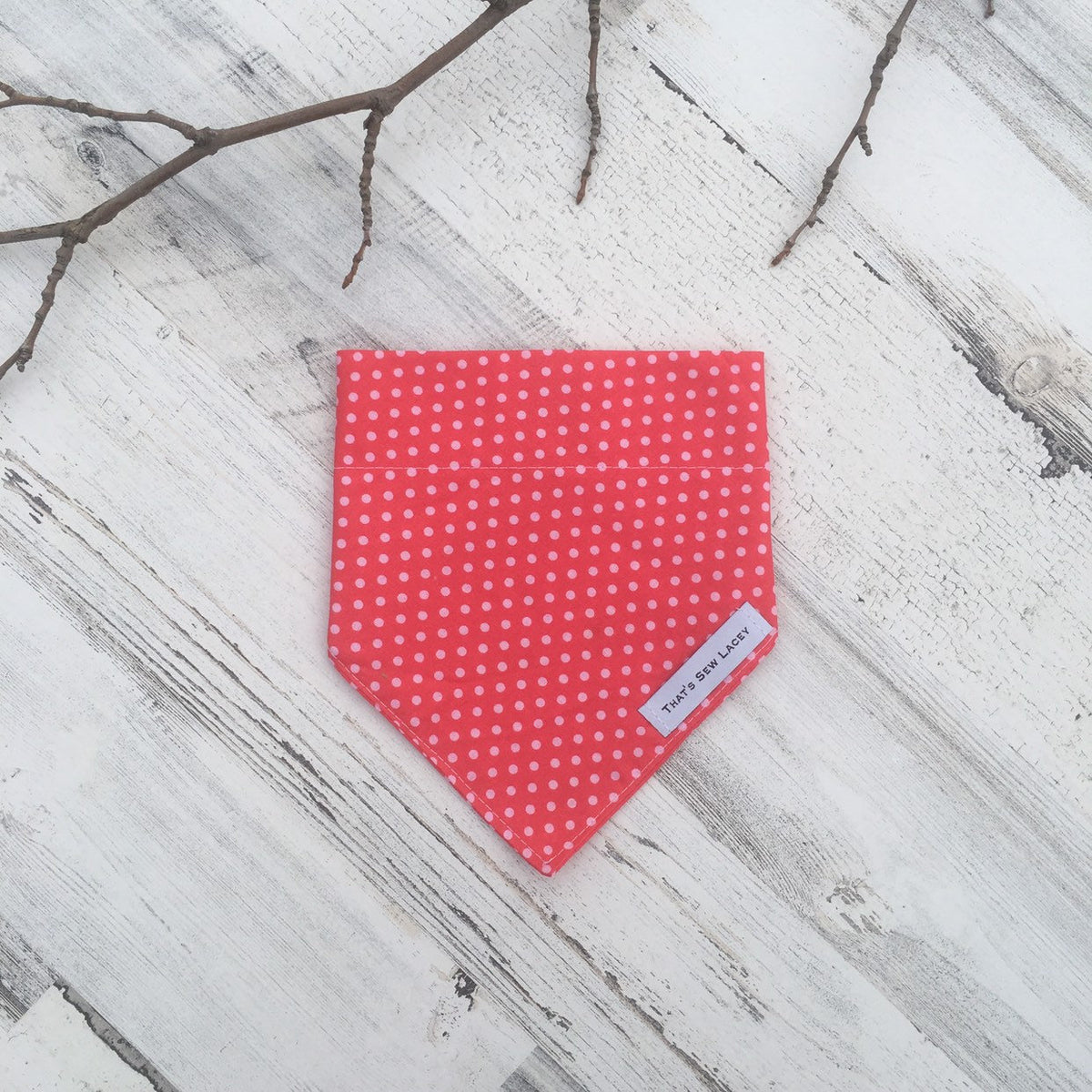 Pink Polka Dots - Slip On Pet Bandana