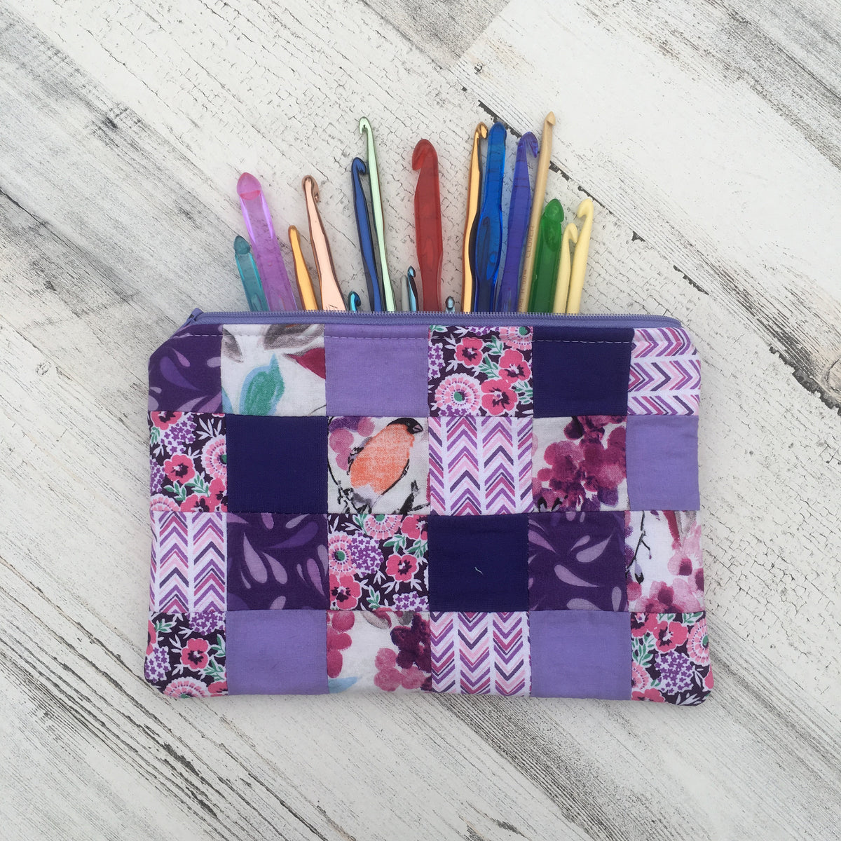Quilted Zipper Pouches