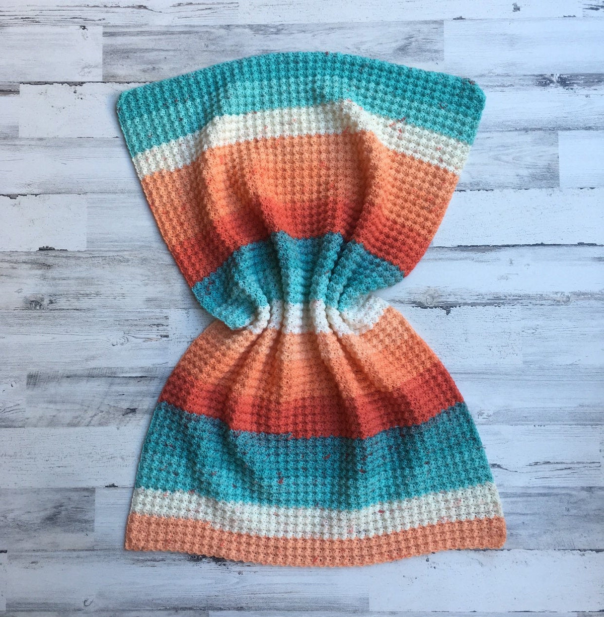 Coral Beach Crochet Baby Blanket