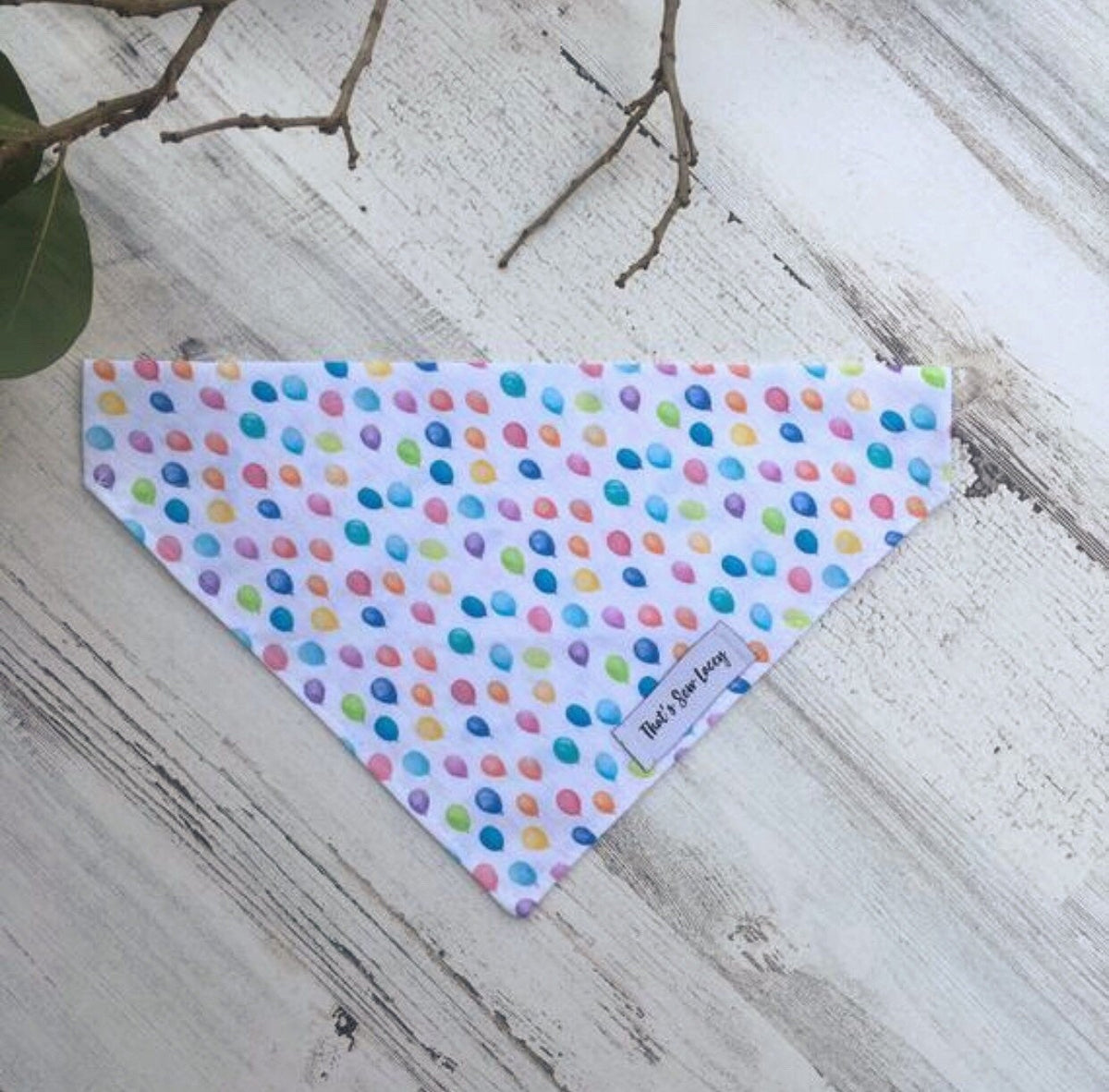 Birthday Balloons - Slip On Pet Bandana