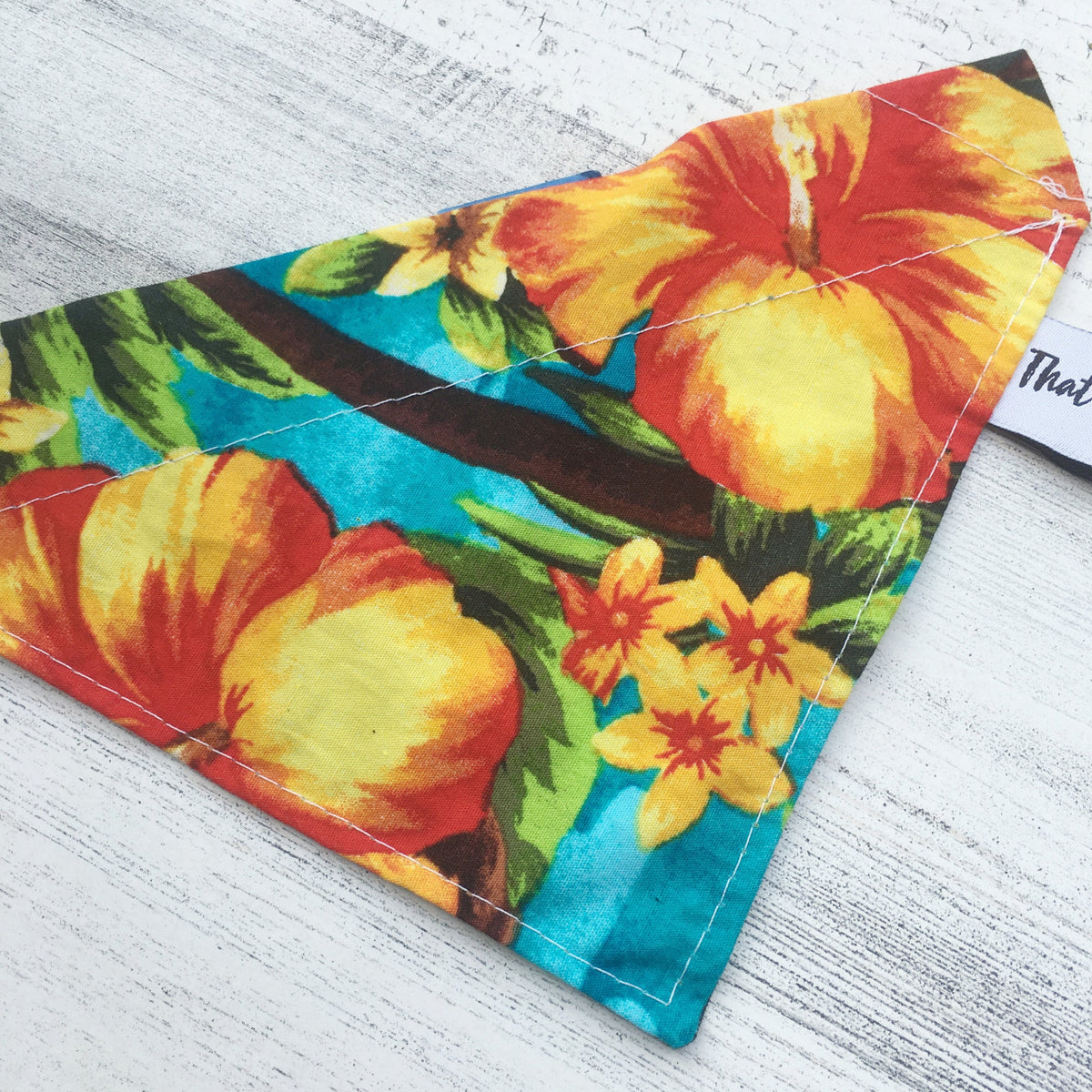 Tropical Flowers - Slip On Pet Bandana