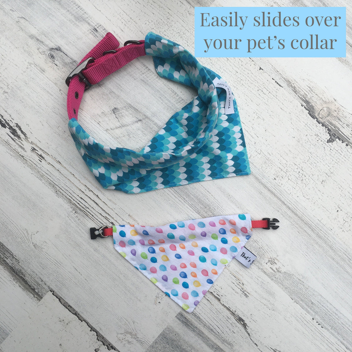 Mermaid Scales - Slip On Pet Bandana
