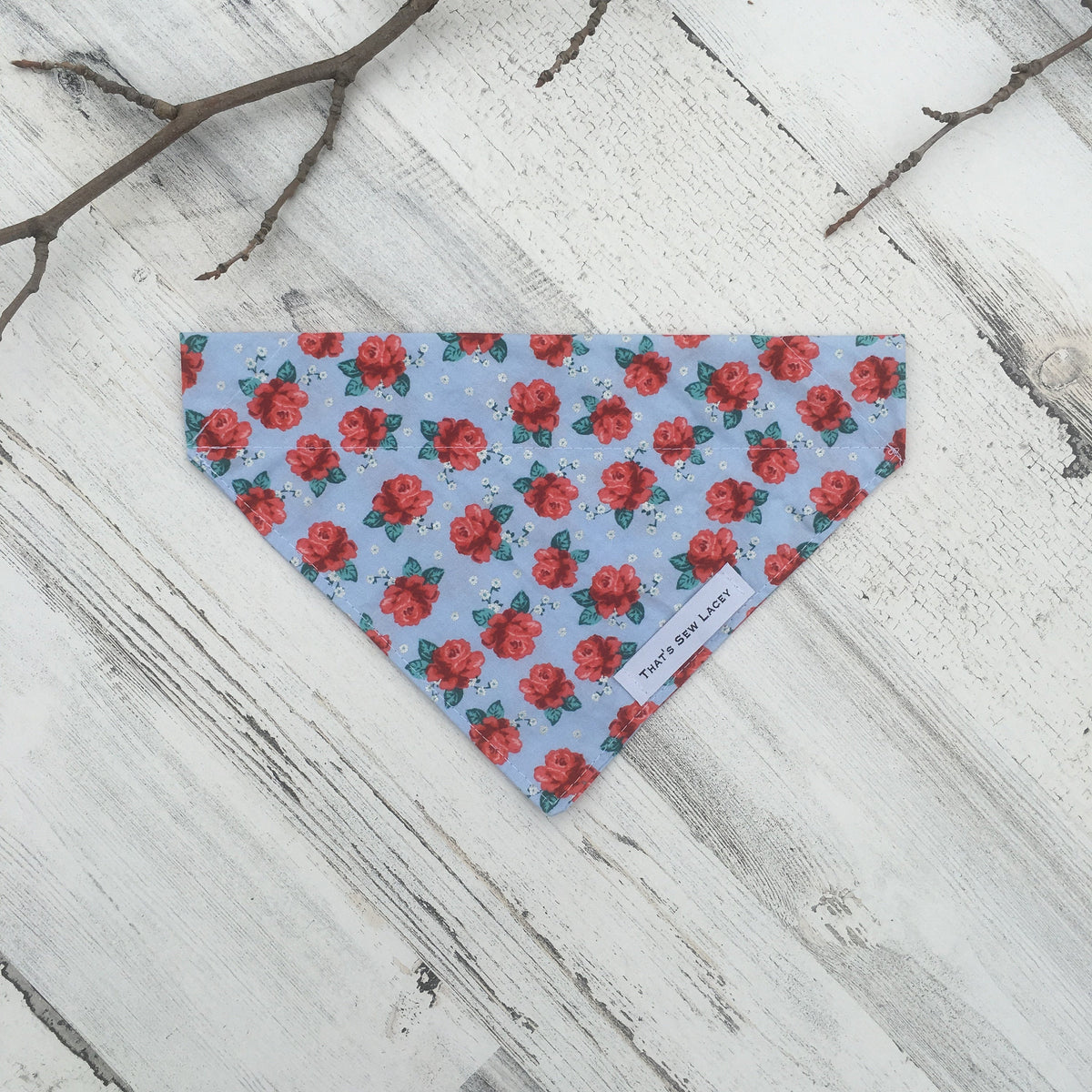 Red Rose - Slip On Pet Bandana