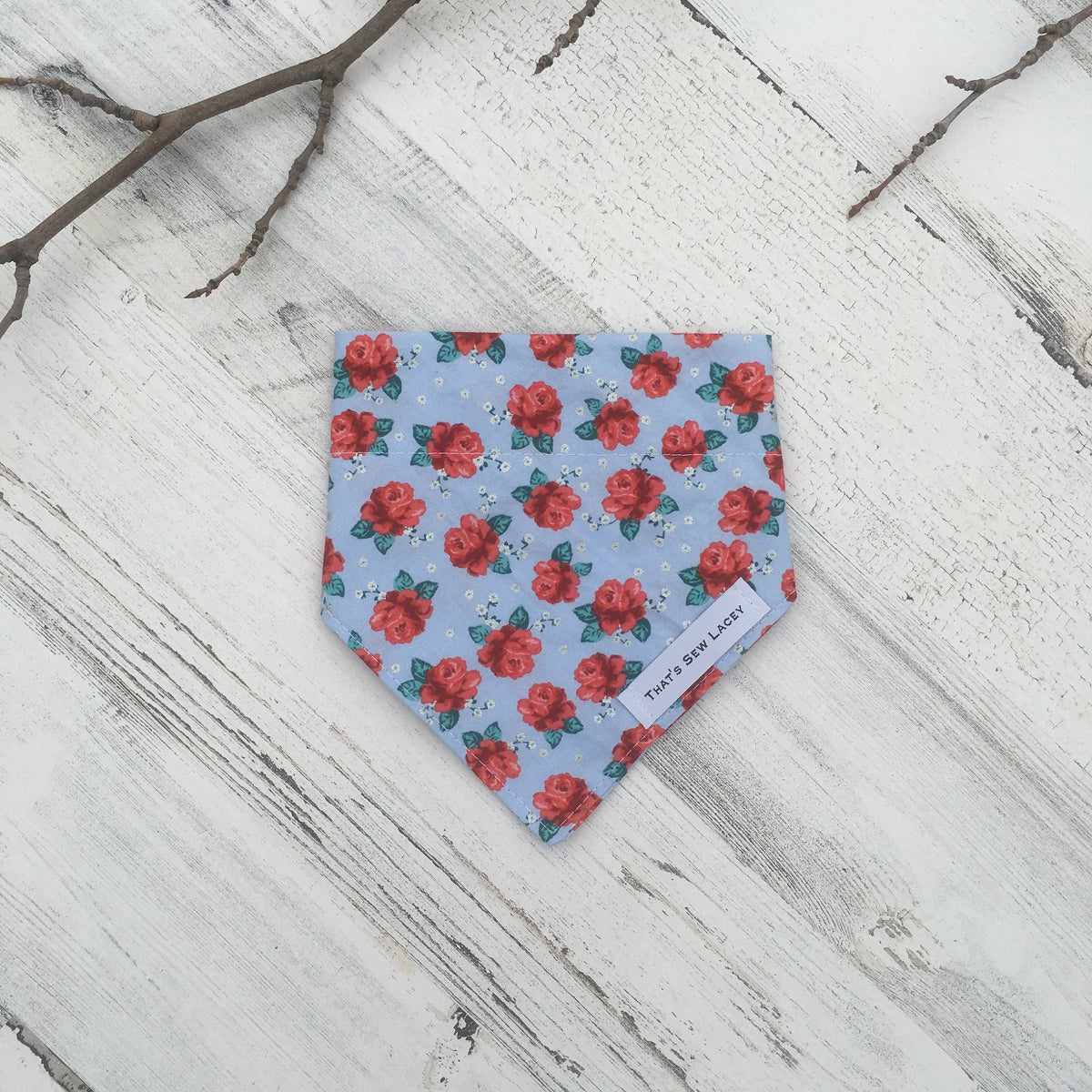Red Rose - Slip On Pet Bandana