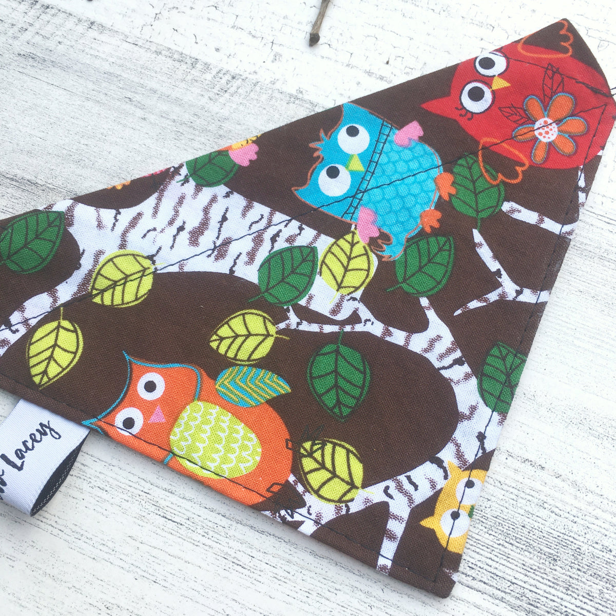 Woodland Owls - Slip On Pet Bandana