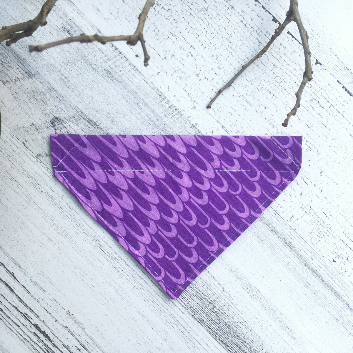 Purple Scales - Slip On Pet Bandana
