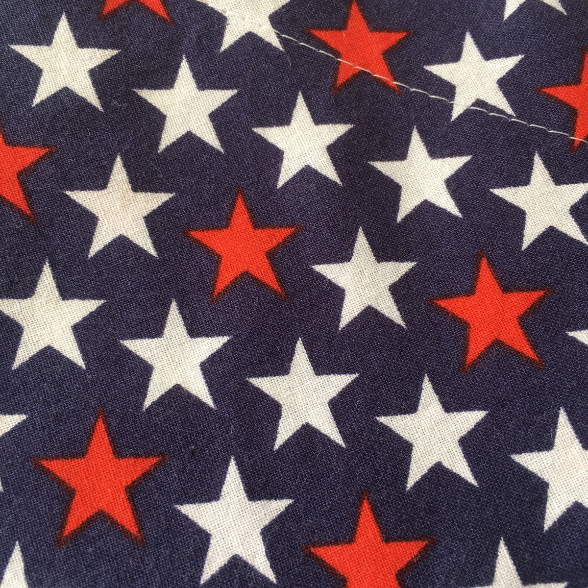 Blue with Red & White Stars - Slip On Pet Bandana