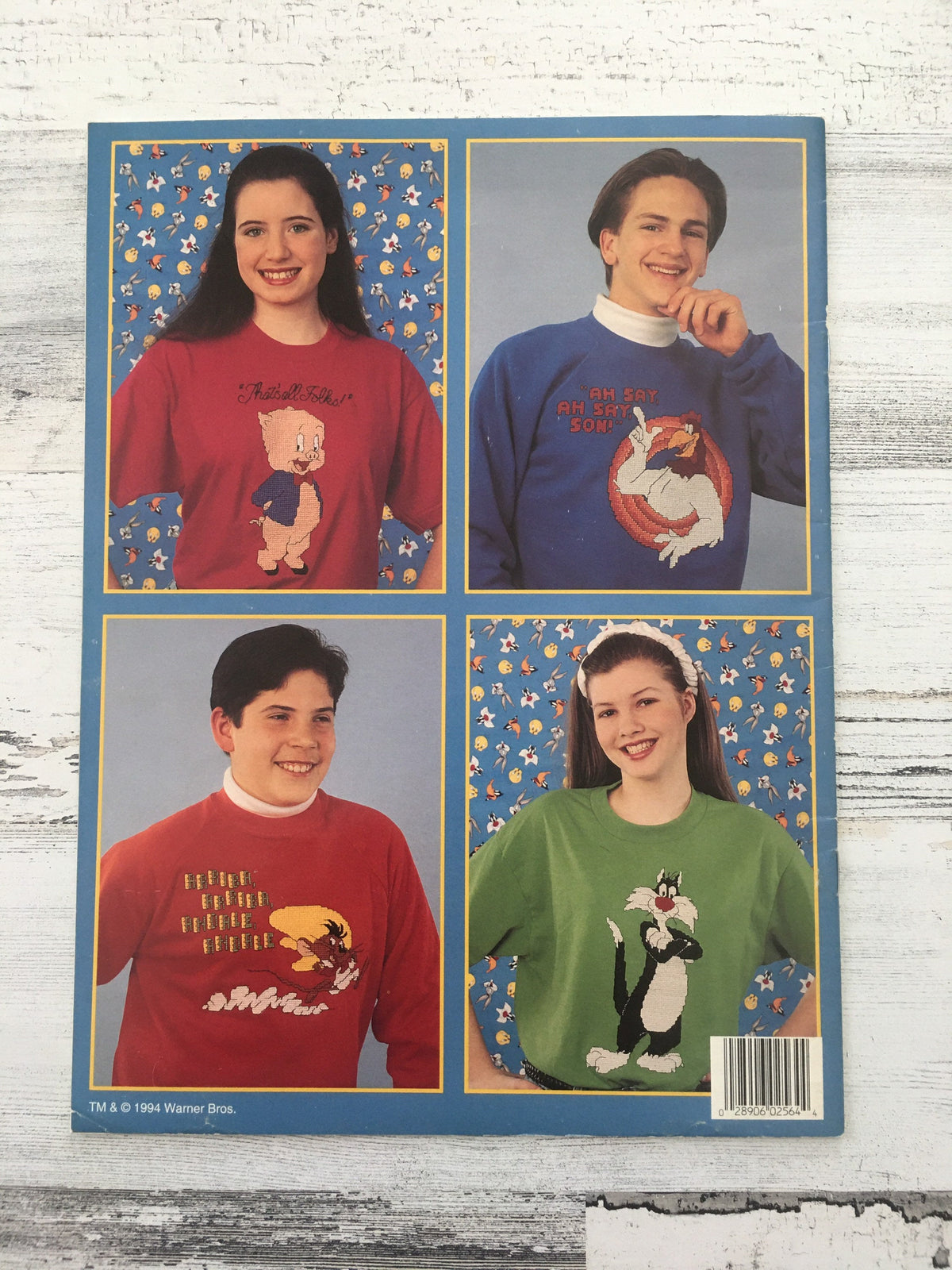 Looney Tunes in Waste Canvas - 1994 Cross Stitch Pattern Book
