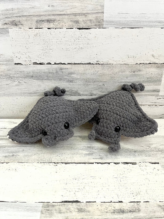 Dark Gray Ray - MEGA Plush